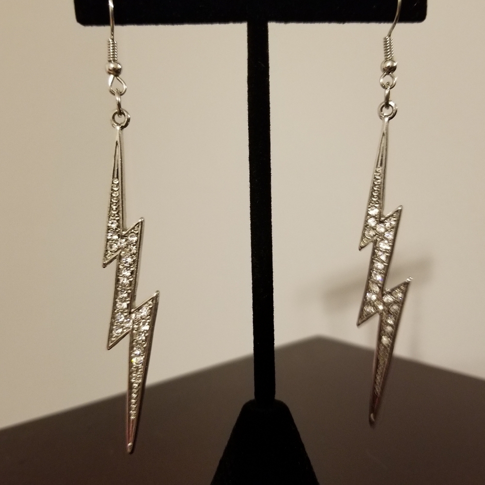 Lightning bolt earrings